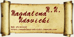 Magdalena Udovički vizit kartica